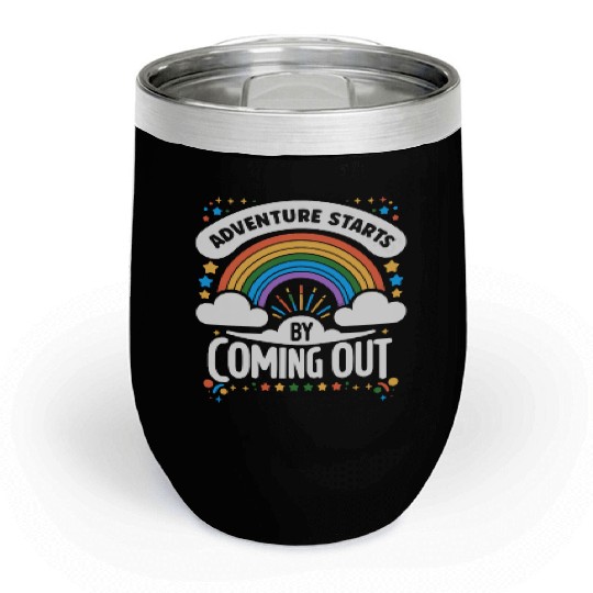 Birthgay Gay Pride Flag Pride Month Equal Rights Chill Wine Tumblers