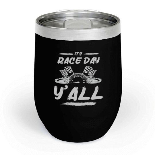 Race Day Car Raceday Trackday Fun Motosports Fan Chill Wine Tumblers