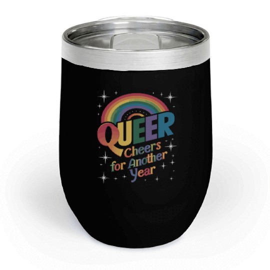 Birthgay Gay Pride Flag Pride Month Equal Rights Chill Wine Tumblers