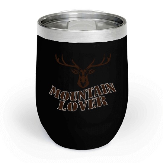 deer Chill Wine Tumblers for climbers and hikers forest lover