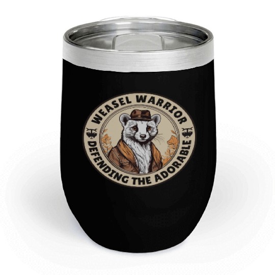 Weasel Warrior Chill Wine Tumblers