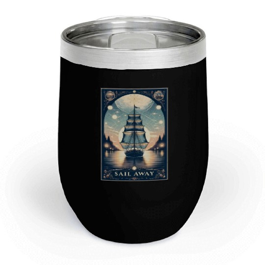 Nautical Adventure Awaits Chill Wine Tumblers