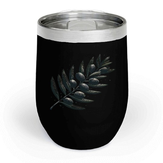 An olive Branch Chill Wine Tumblers