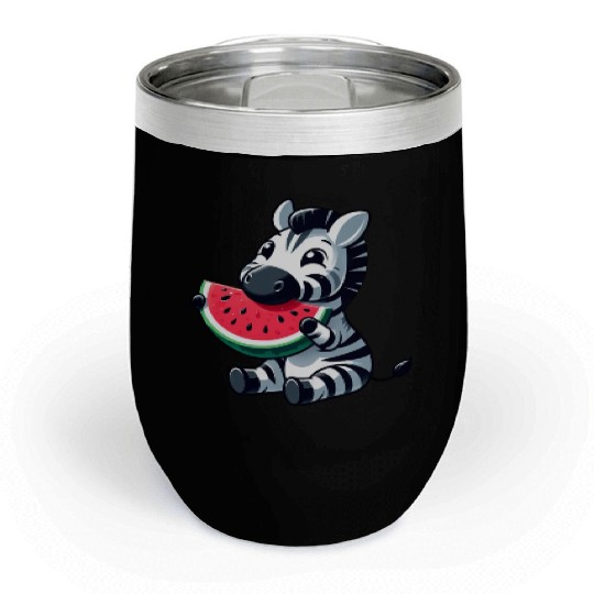 Zebra melon watermelon fruit fruity Chill Wine Tumblers