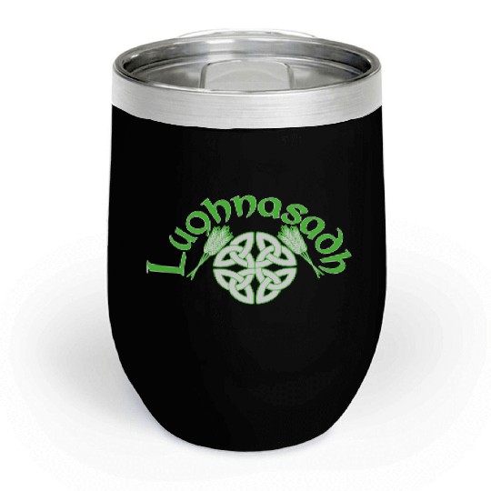 Irish Lughnasadh Festival Celtic Knot Chill Wine Tumblers