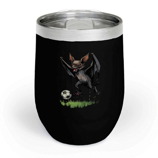 Fledermaus Bat Fußball Soccer Ball Bats Chill Wine Tumblers