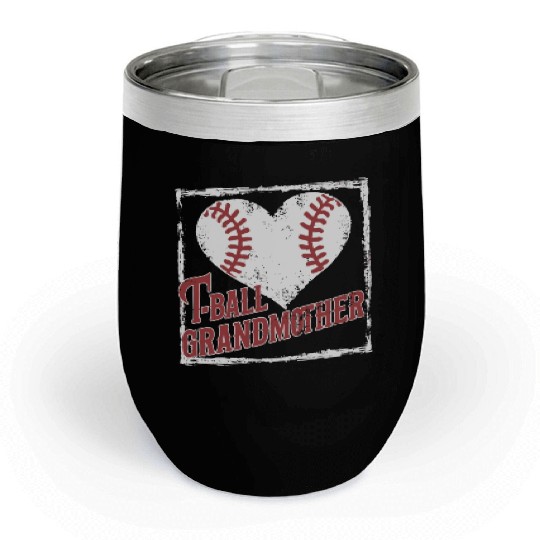 Baseball Grandma Grandmother Grandparents Day Chill Wine Tumblers