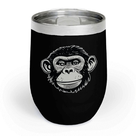 Ape Monkey Chill Wine Tumblers