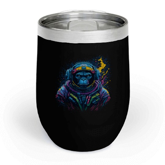 Space Ape Chill Wine Tumblers