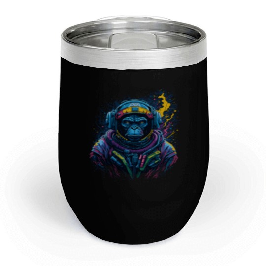 Space Ape Chill Wine Tumblers