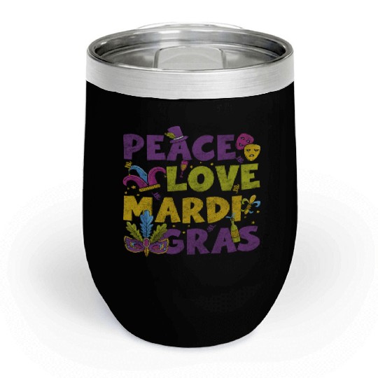 Parade Celebration New Orleans Fun Chill Wine Tumblers