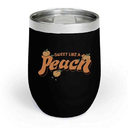 Sweet Like A Peach Chill Wine Tumblers
