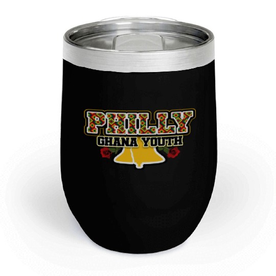 Philly Ghana Youth Bell Rose Chill Wine Tumblers