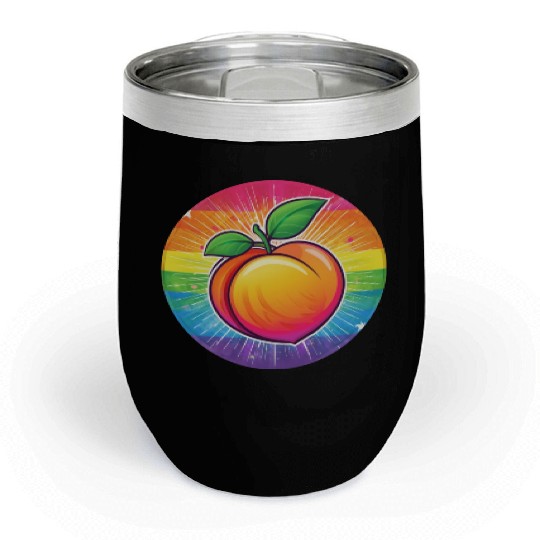 LGBTQ Peach Chill Wine Tumblers