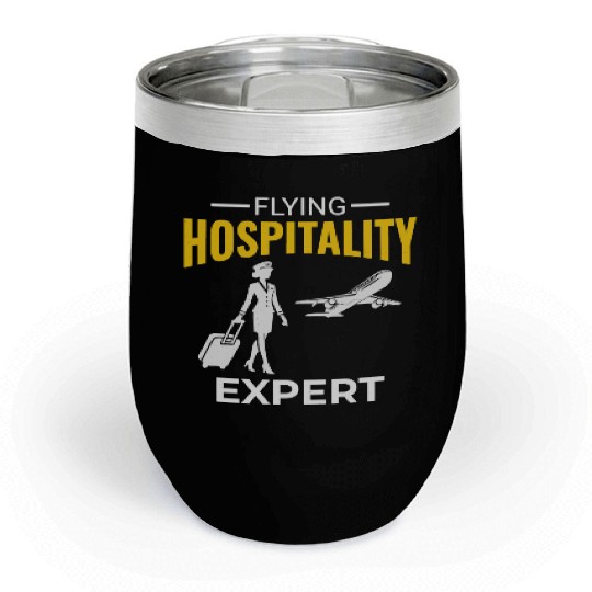 Flight Attendant Aviation Cabin Crew Airline Staff Chill Wine Tumblers