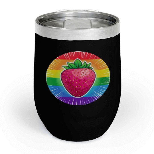 LGBTQ Strawberry Chill Wine Tumblers