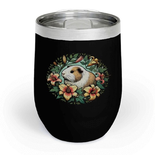 Guinea pig illustration Premium Chill Wine Tumblers