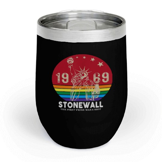 The First Pride Was A Riot 1969 Stonewall LGBTQ Chill Wine Tumblers