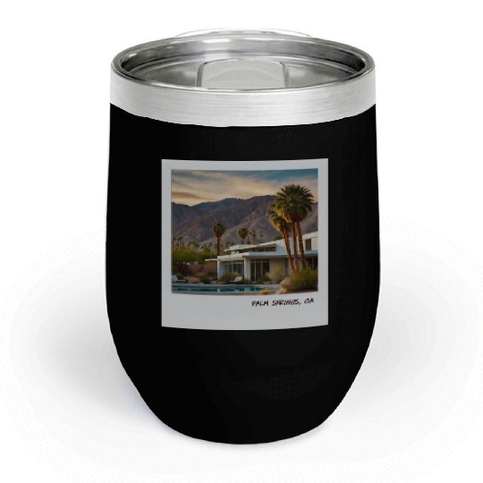 Mono Enterprises "Travels" Palm Springs #5 Chill Wine Tumblers