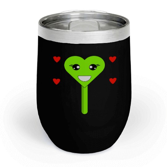 Cuttie Green Lollipop Chill Wine Tumblers