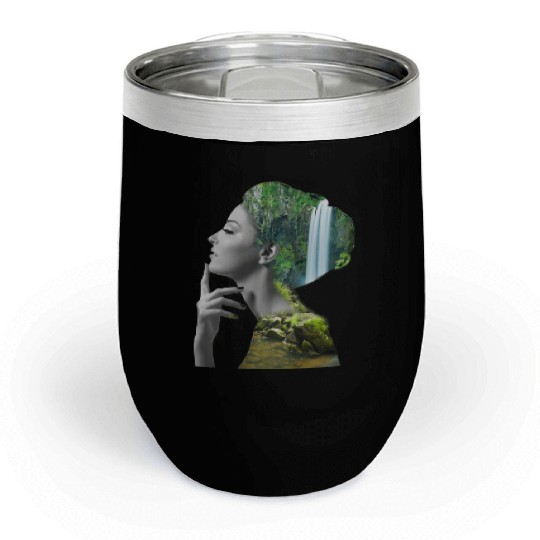 "Girls Waterfall Chill Wine Tumblers - Trendy & Stylish Summer