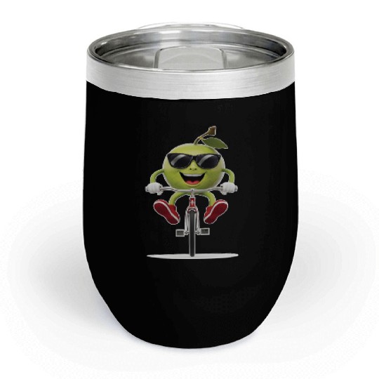 Guava Cycling On Bike Realistic Chill Wine Tumblers