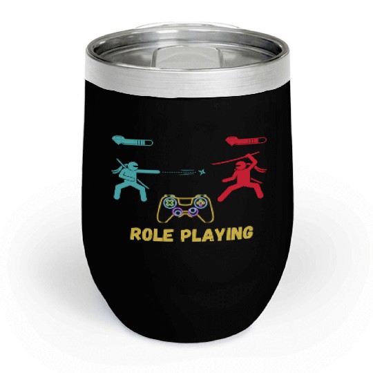 game game, gaming, gamer, video game, funny, video Chill Wine Tumblers