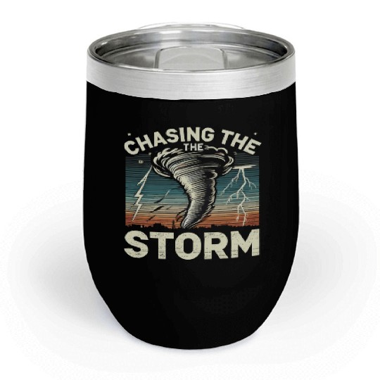 Tornado Chasing Adventures: Embrace Nature's Fury Chill Wine Tumblers