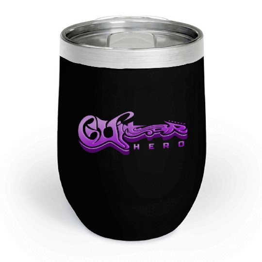 Guitar Hero - Typography Design Chill Wine Tumblers