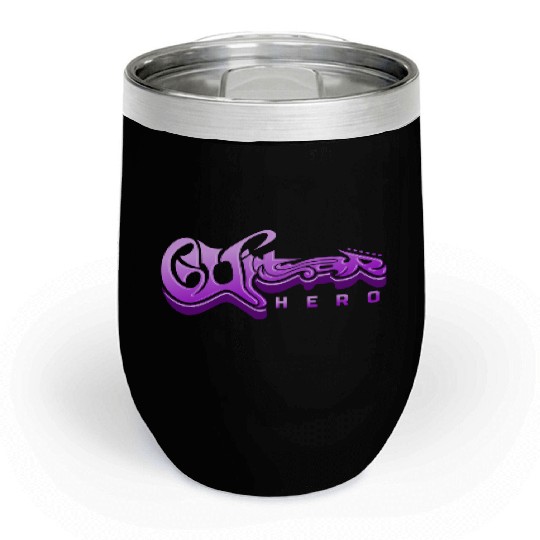 Guitar Hero - Typography Design Chill Wine Tumblers