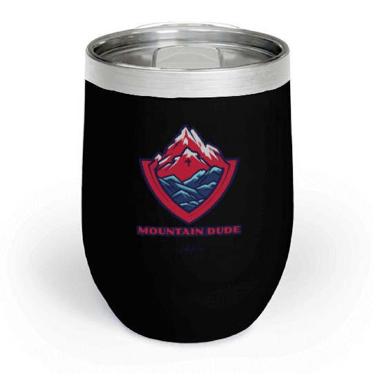 mountain dude Chill Wine Tumblers