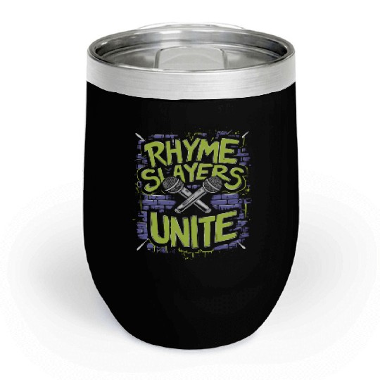 Epic Lyrical Battle of the Titans: Hip Hop Rap Chill Wine Tumblers