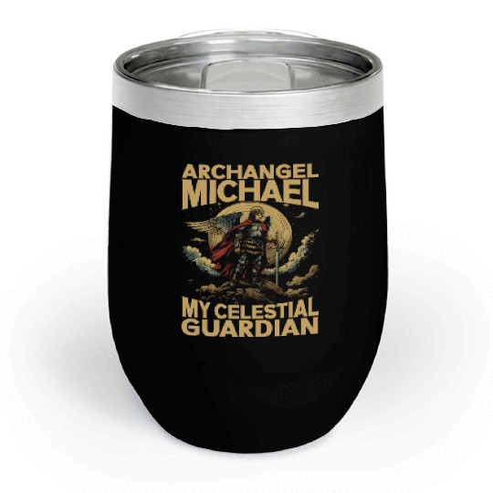 Archangel Michael Catholic Christianity Angel Chill Wine Tumblers