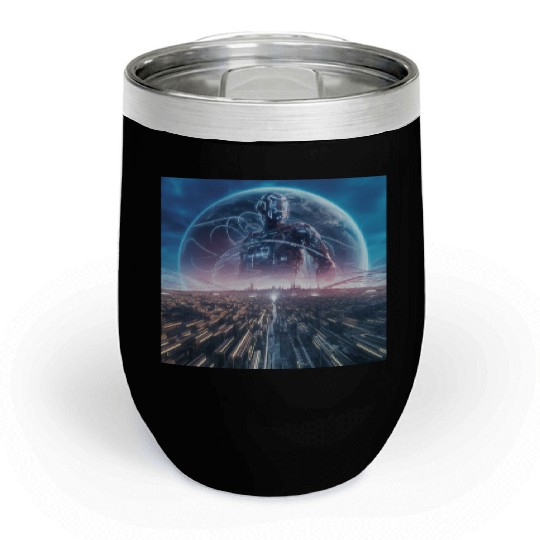 Future Vision - AI Adventure Smarter Life Chill Wine Tumblers