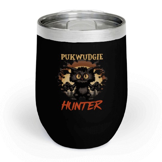 Pukwudgie Hunter Monster Cryptid Chill Wine Tumblers