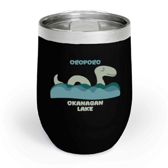 Ogopogo Okanagan Lake Monster Cryptid Chill Wine Tumblers