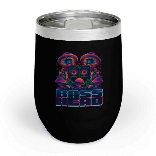 EDM Festival Bass Head Chill Wine Tumblers