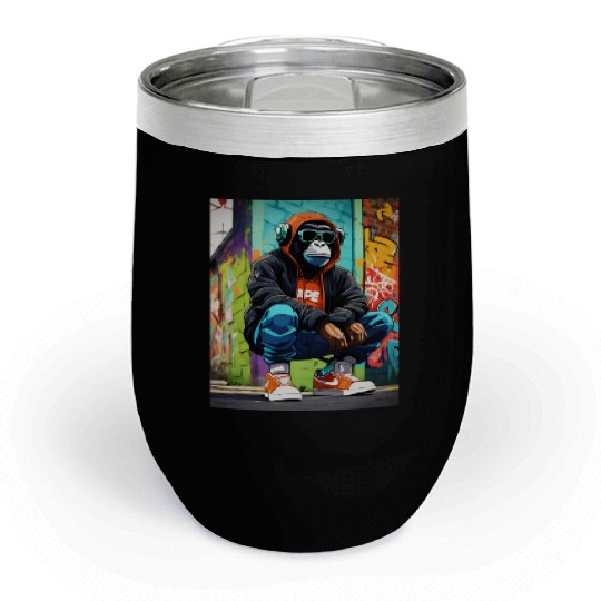Urban Ape Street Art Chill Wine Tumblers