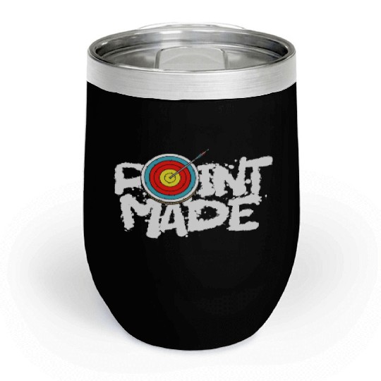 Archery Archer Point Made Chill Wine Tumblers