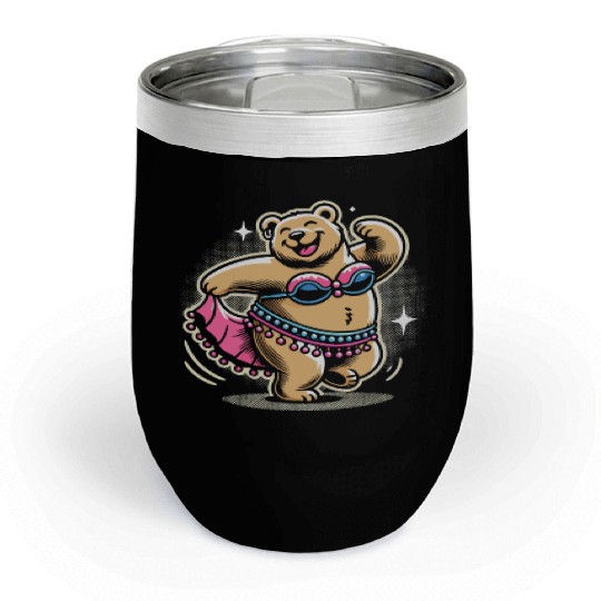 Tribal Fusion Rhythmic Dance Art For Belly Dance Chill Wine Tumblers