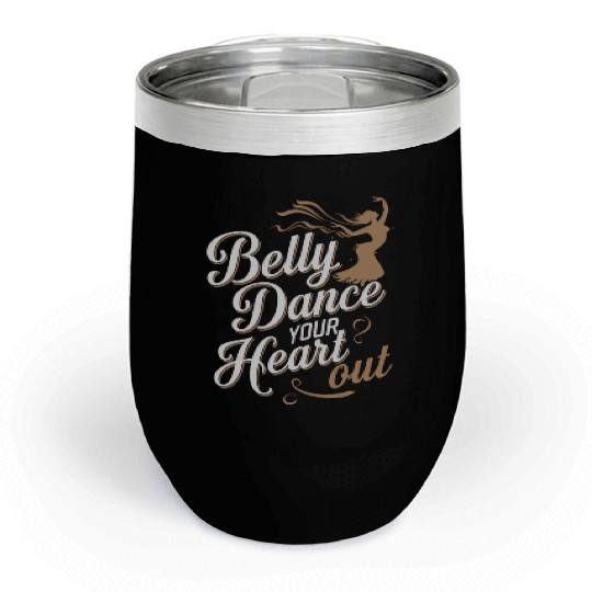 Tribal Fusion Rhythmic Dance Art For Belly Dance Chill Wine Tumblers