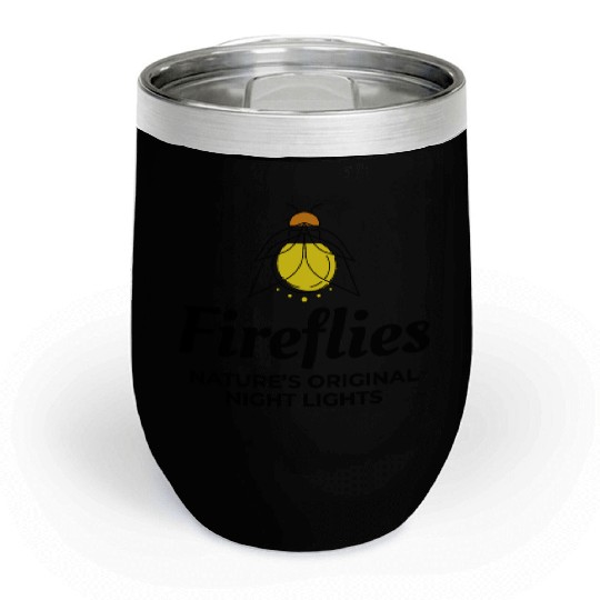 Fireflies Firefly Lightning Bug Insect Collector Chill Wine Tumblers