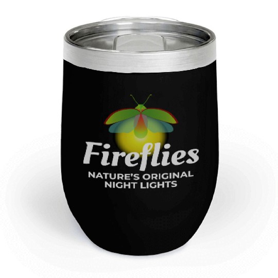 Fireflies Firefly Lightning Bug Insect Collector Chill Wine Tumblers