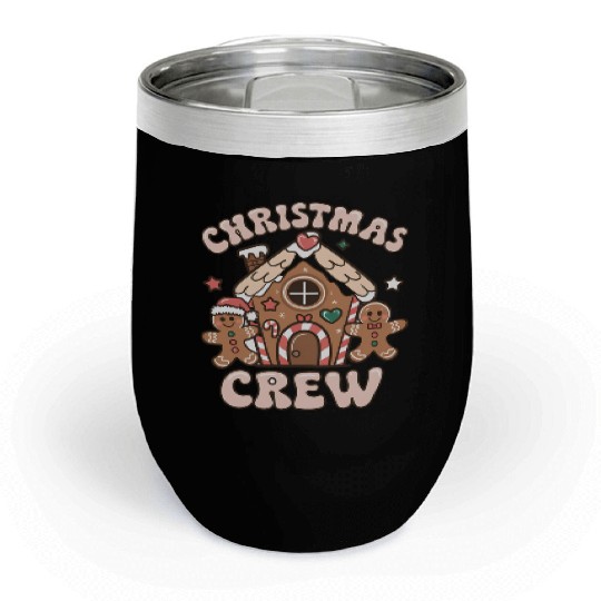 Christmas Crew Gingerbread Chill Wine Tumblers