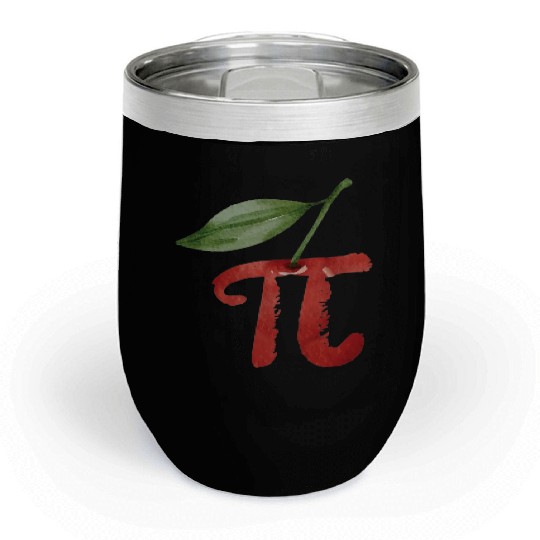 Cherry Pi Day Funny Pie Cherries 3.14 Science Chill Wine Tumblers