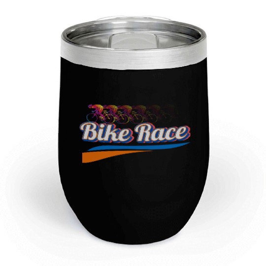 Bike Race special colorful design. Chill Wine Tumblers