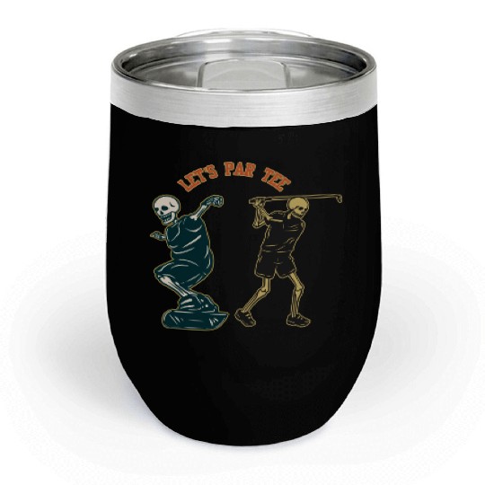 Chill Wine Tumblers Softstyle unisexe patineur squelette