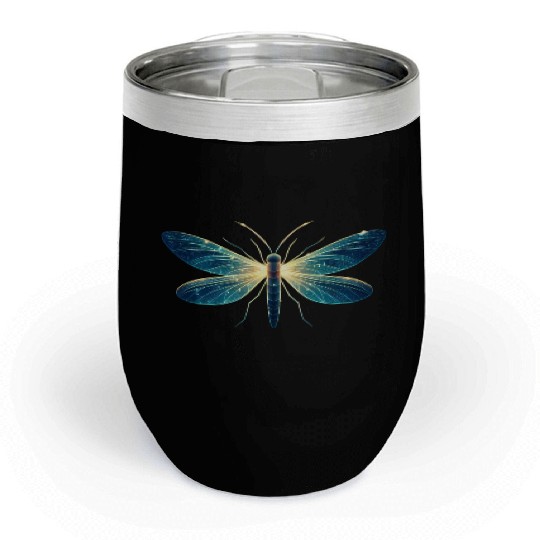 Moonlit Fireflies Chill Wine Tumblers