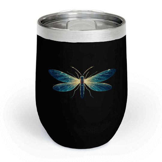 Moonlit Fireflies Chill Wine Tumblers