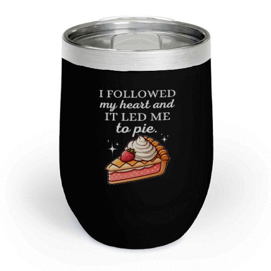 Sweet Heart Strawberry Cherry Pie Delight Chill Wine Tumblers